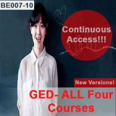 GED - All four courses - Continuous Access - NEW versions!